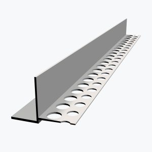 TEMPOLISTEL® B105 Perfil de transición para unión de falso techo de placas de yeso laminado y desmontable con un lado para enlucir