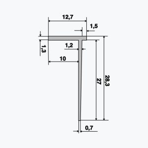 TEMPOLISTEL® B117 Perfil de tope de tabique - Imagen 2