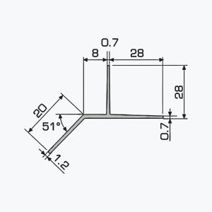 TEMPOLISTEL® A127 Perfil inferior del tabique - Imagen 2