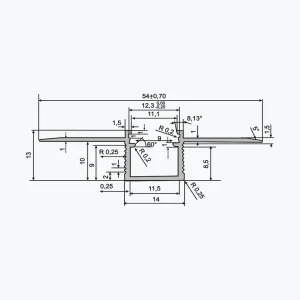TEMPOLISTEL® A137 Perfil LED plano - Imagen 2