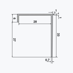 TEMPOLISTEL® B108 Perfil de tope para cartón-yeso BA25 - Imagen 2